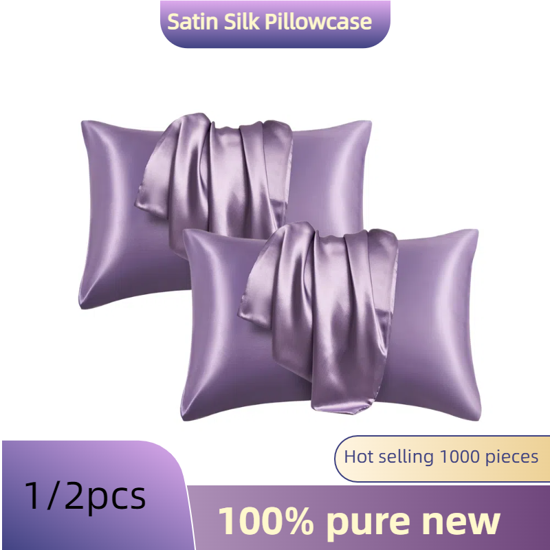 Home Textiles Super Soft - 1/2 Peças Fronha de Cetim de