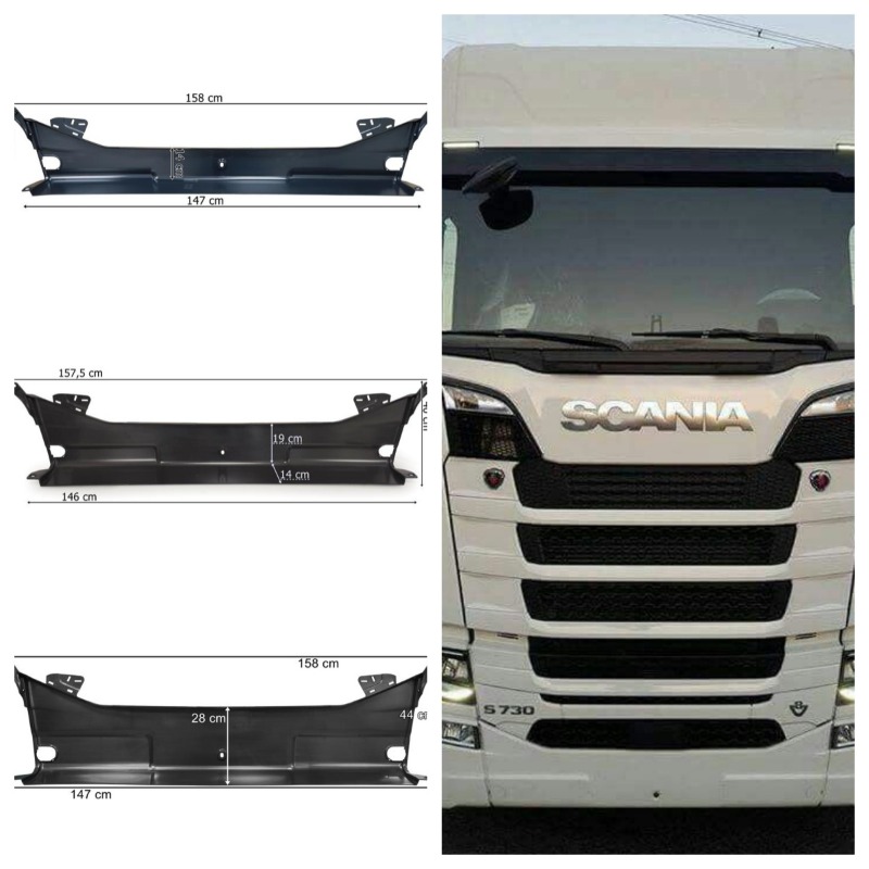P & C Home Textiles Usa - Para acessórios de para-choque central Scania