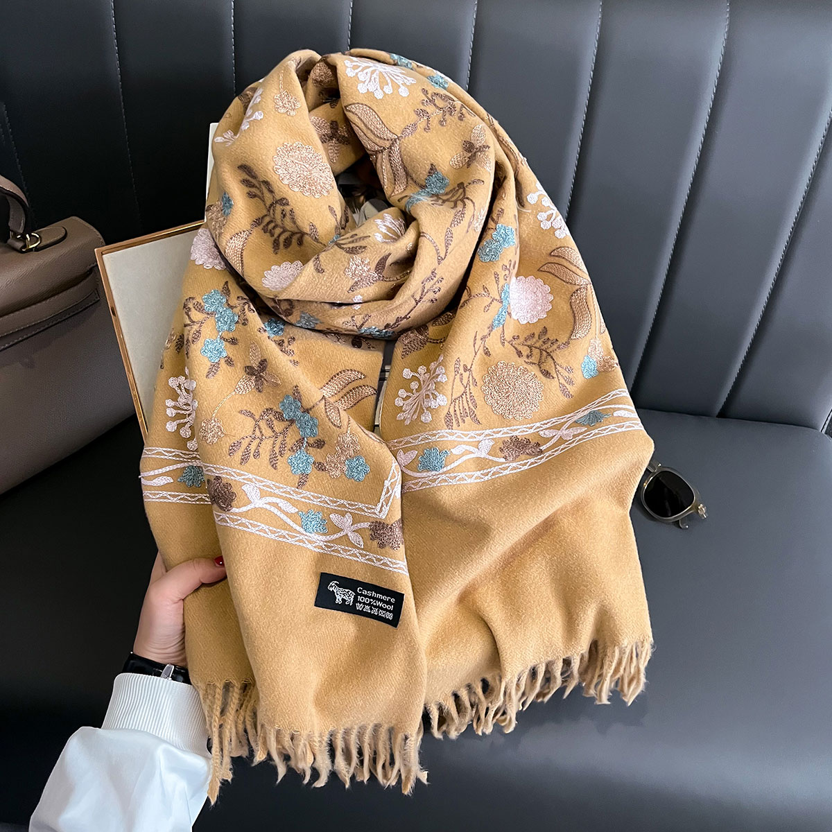 Novo inverno quente cachecol d - Home Textiles Blanket avaliação e preço