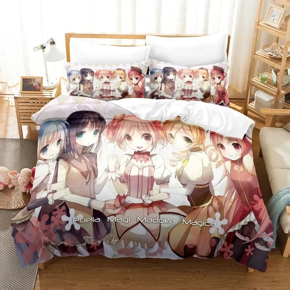 Moda superior 3d puella magi m - Linen Duvet Cover avaliação e preço
