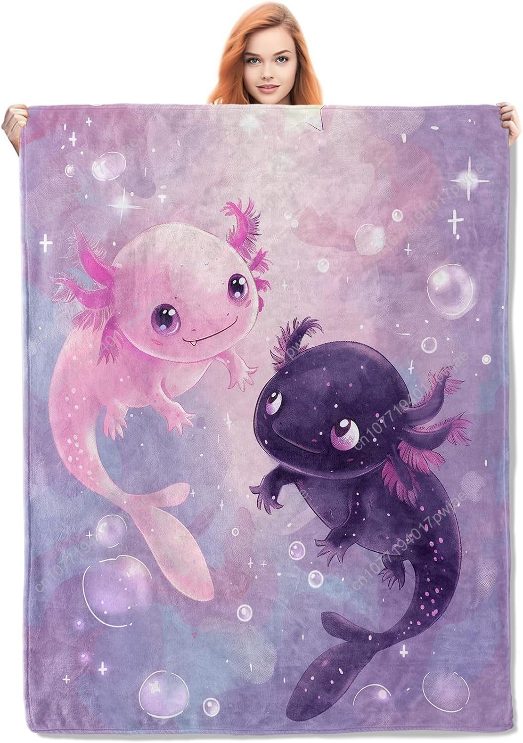 Axolotl cobertor bonito axolot - Home Textiles Blanket avaliação e preço