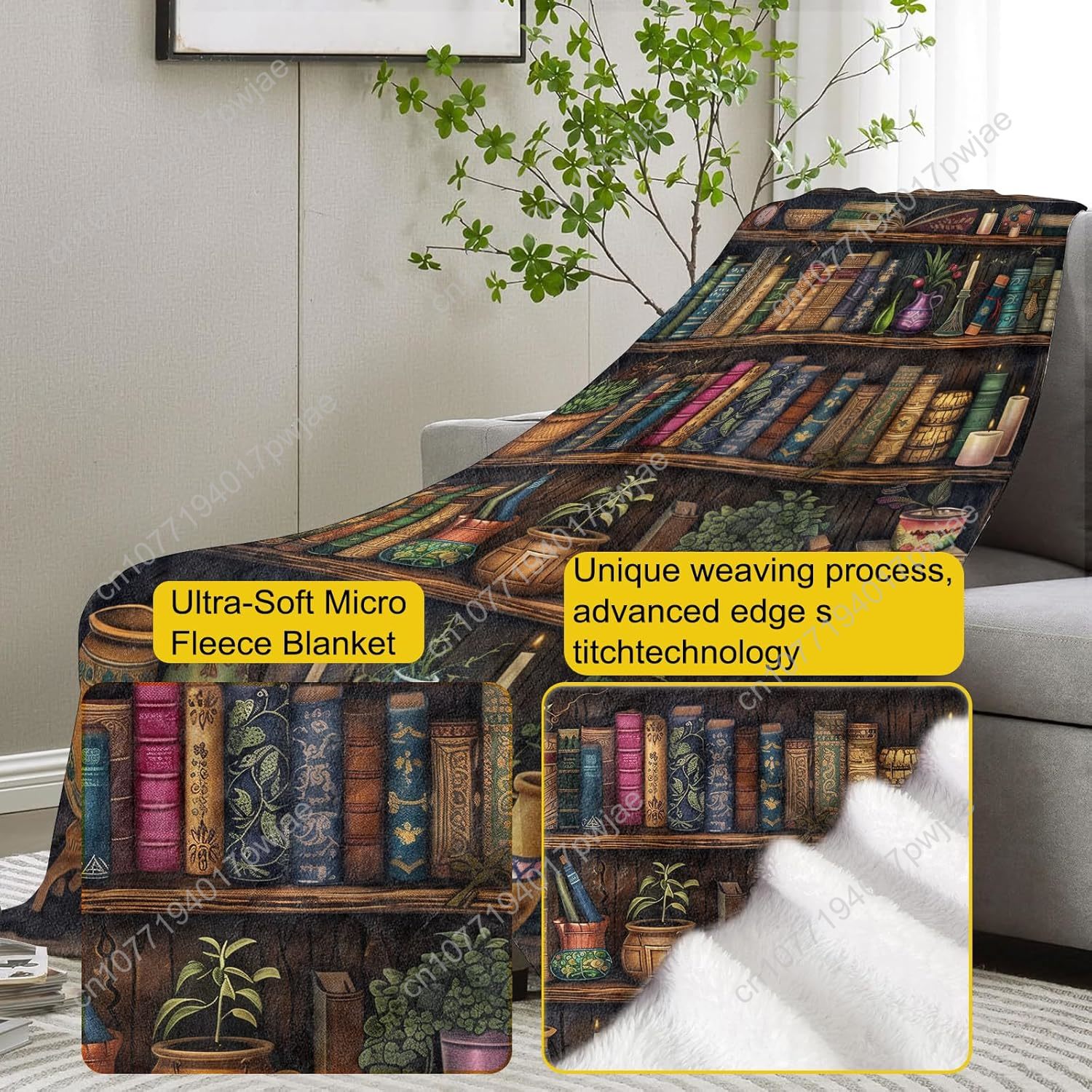 Cobertor de estante vintage pa - Home Textiles Blanket avaliação e preço