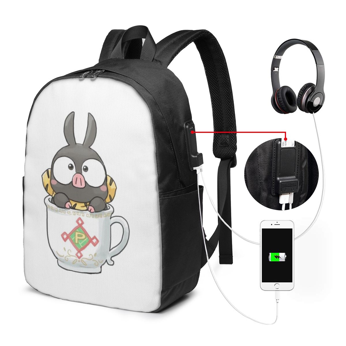 Mochila RanmaSaotome Pig Girls - P & C Home Textiles Usa avaliação e preço