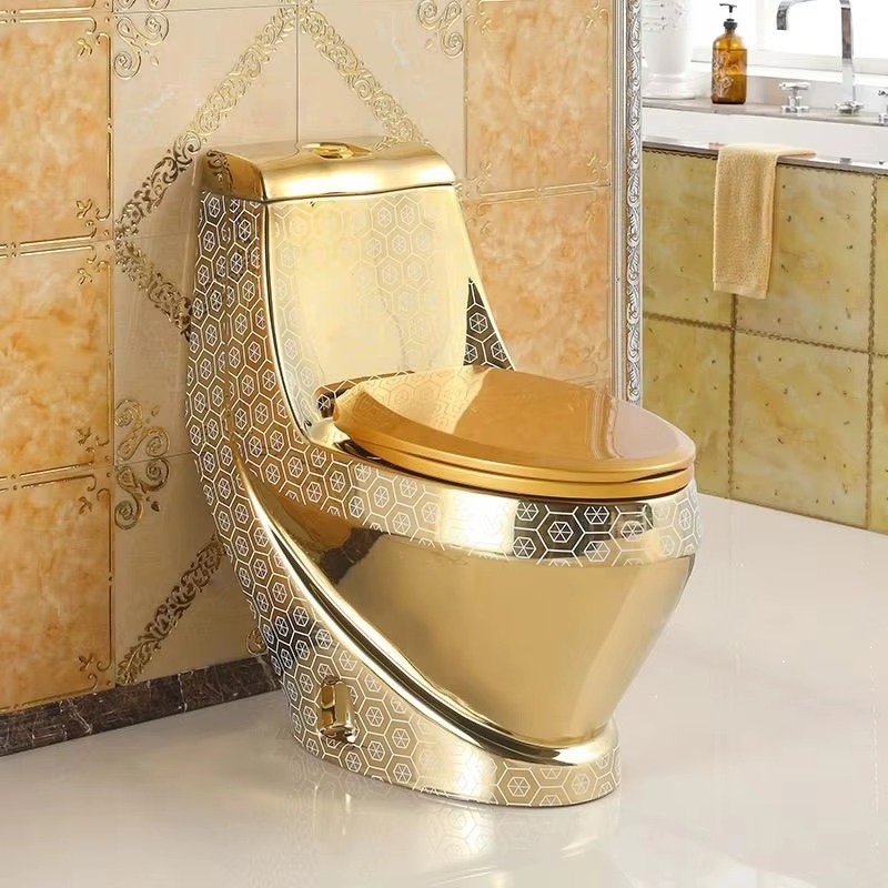 Sanitário de Luxo Dourado Elet - P & C Home Textiles Usa avaliação e preço