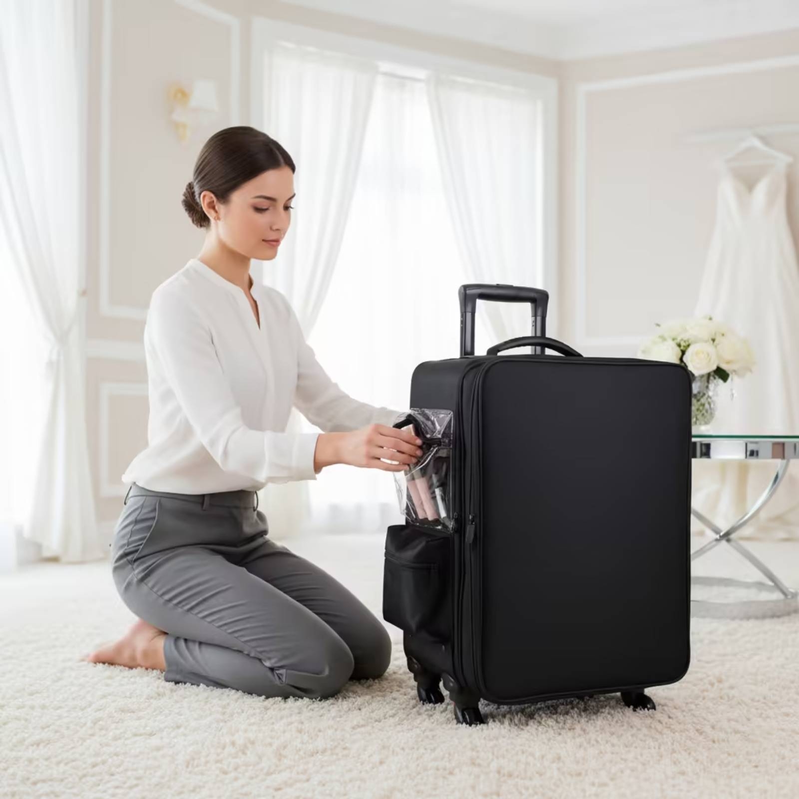 Maleta de Maquiagem Rígida com - P & C Home Textiles Usa avaliação e preço