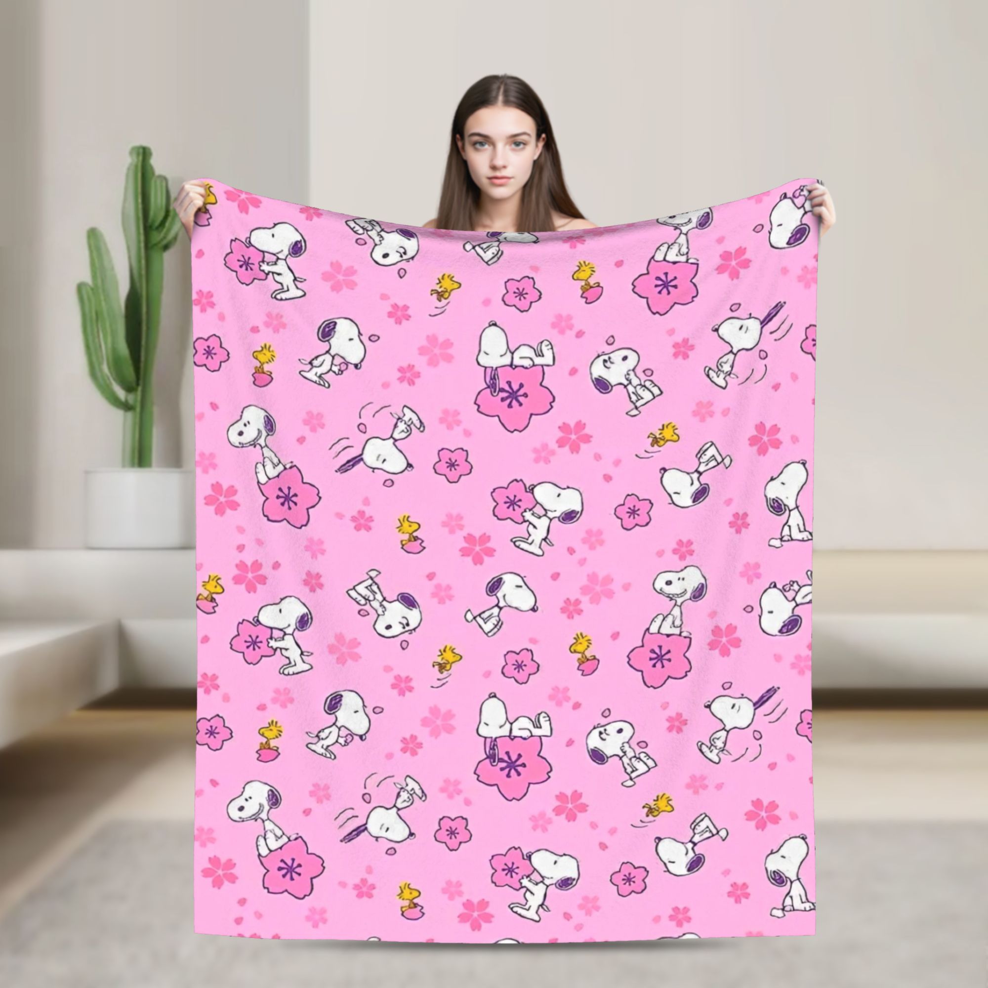 Cobertores de Tricô Pink Snoop - Home Textiles Blanket avaliação e preço