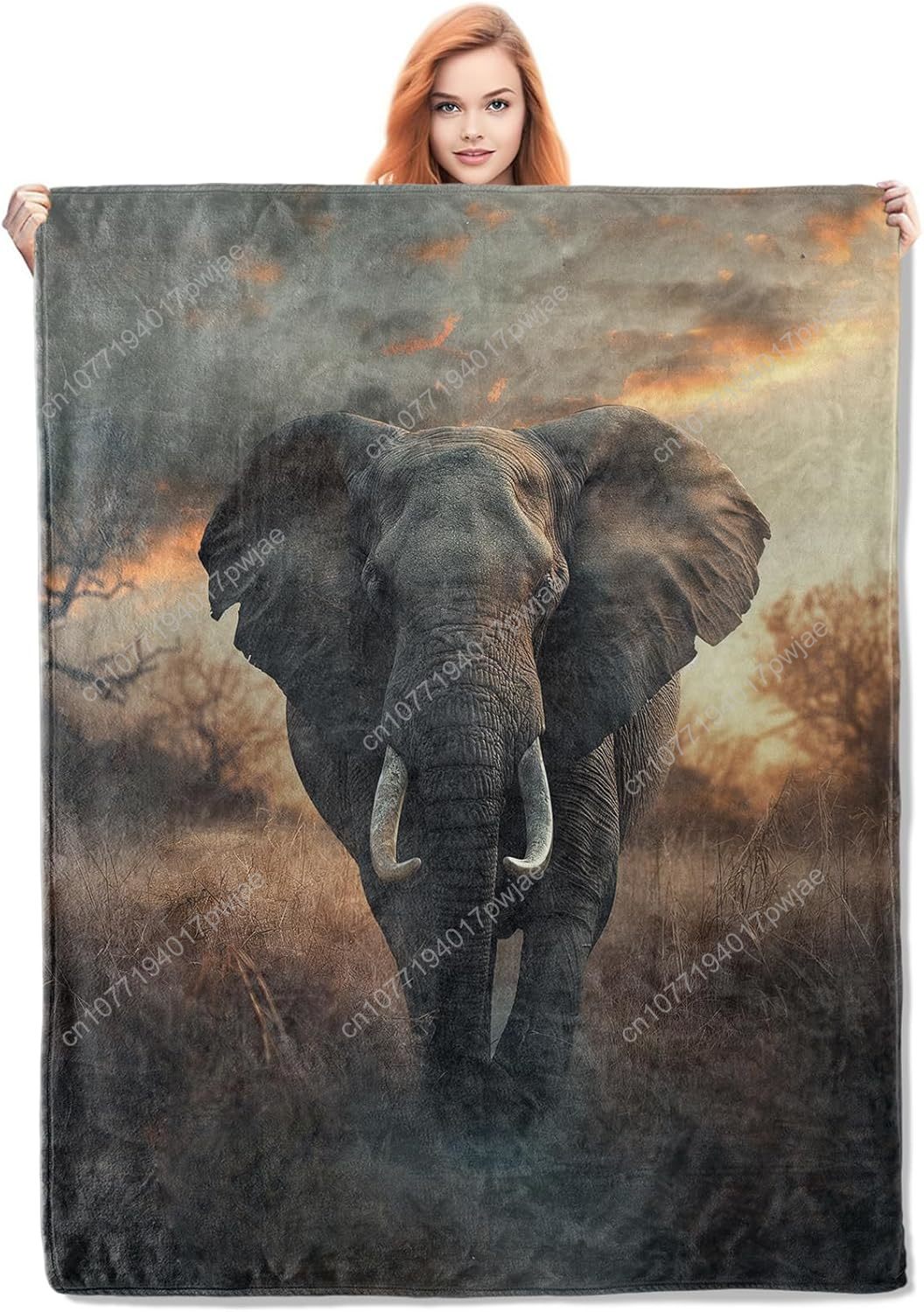 Cobertor de lã de elefante, ce - Home Textiles Blanket avaliação e preço