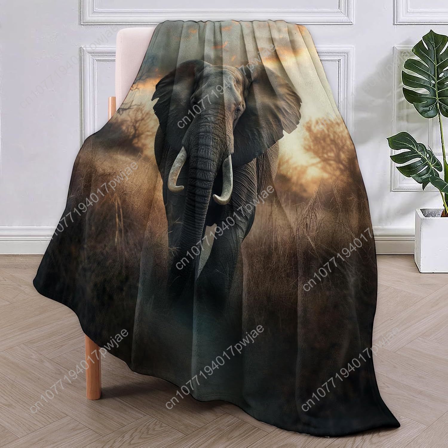 Cobertor de lã de elefante, ce - Home Textiles Blanket avaliação e preço