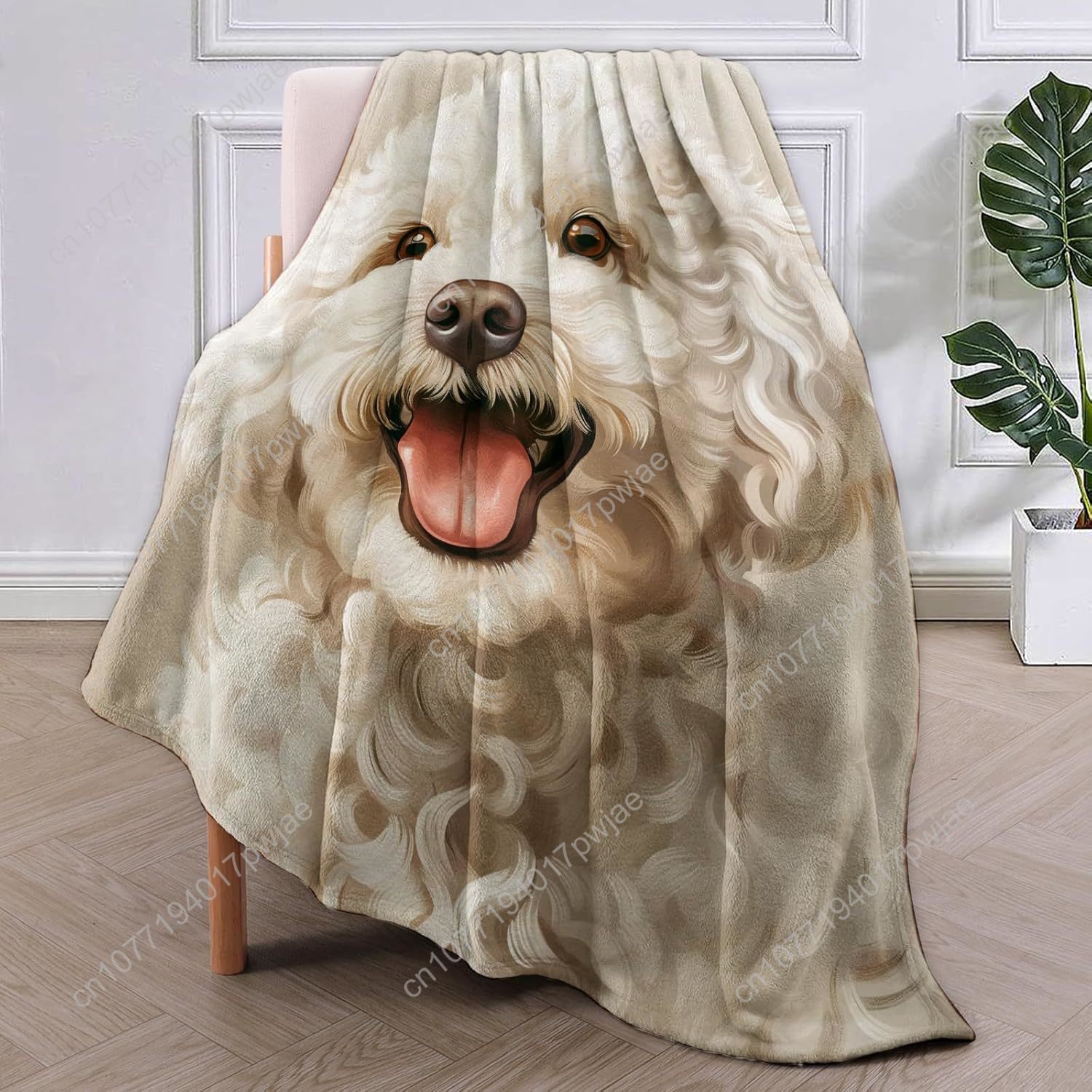 Cobertor de retrato de poodle  - Home Textiles Blanket avaliação e preço